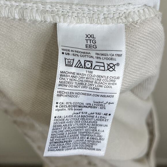 NWT Old Navy Weekender Straight Leg Pant Mens XXL Wishbone Ivory - Picture 5 of 5